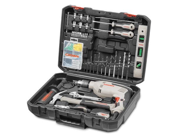 TOOLS SET WITH IMPACT DRILL 600 WATT 98 PCS