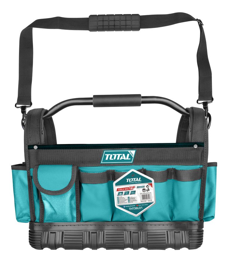 OPEN TOOLS BAG 16 INCH WITH Strong reinforced plastic base