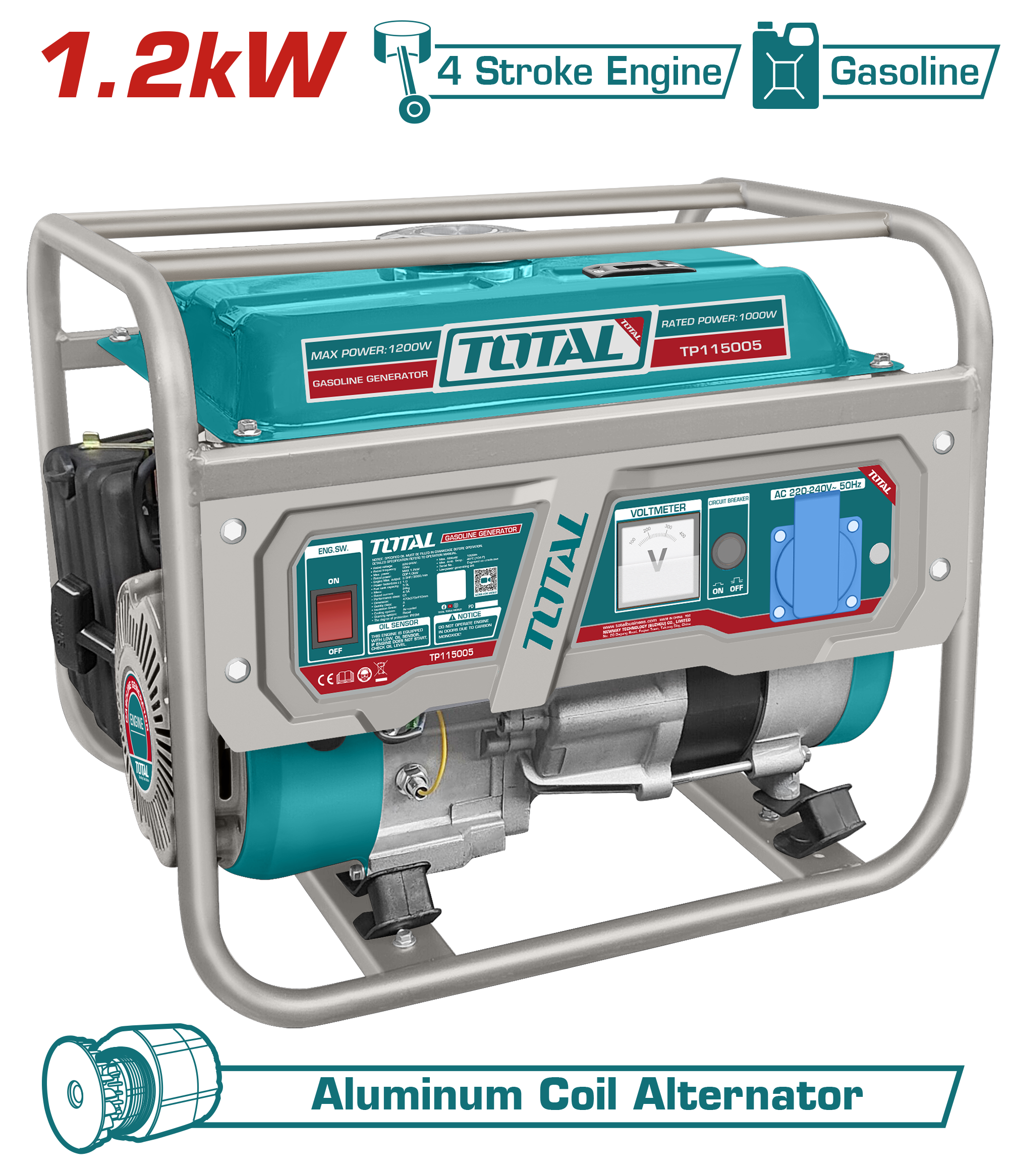 GASOLINE GENERATOR 1200 WATT