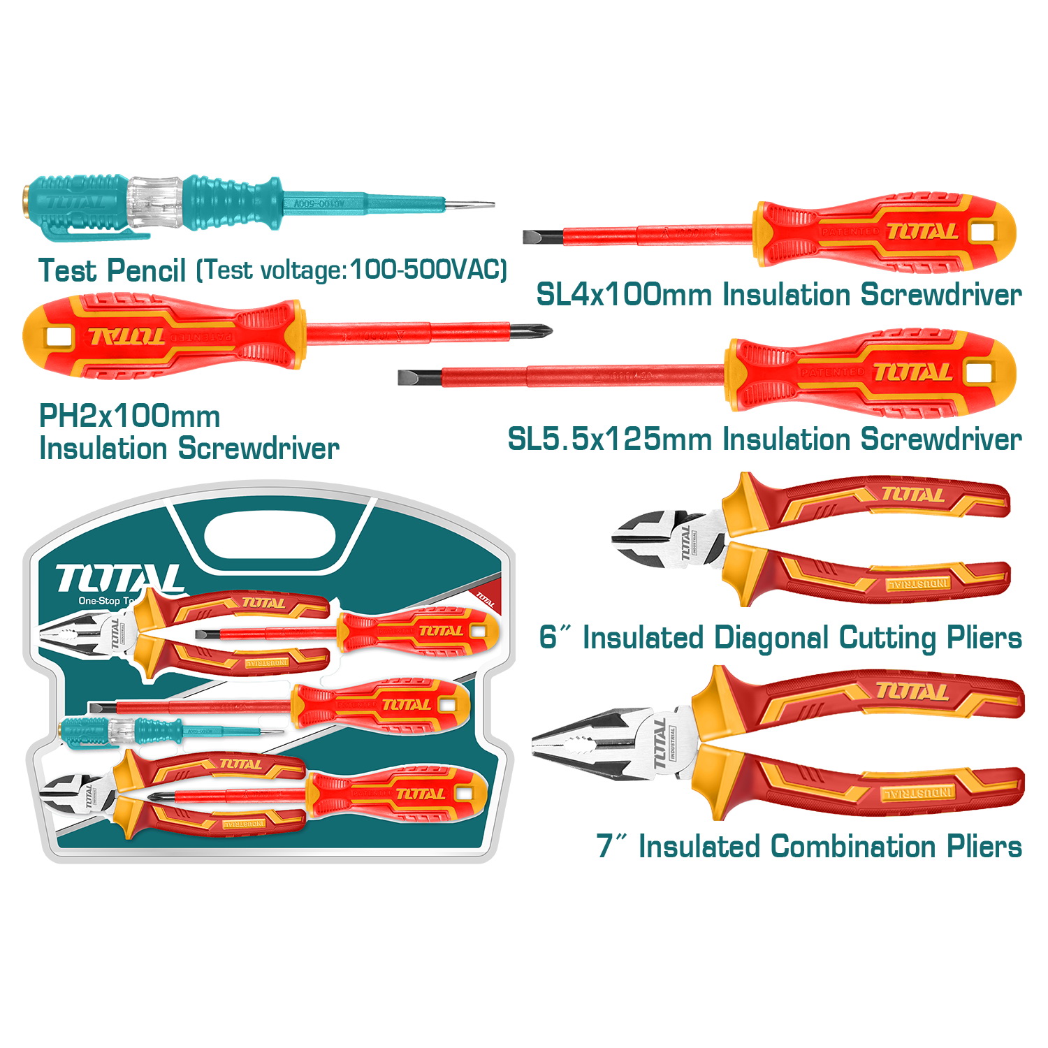 INSULATED HAND TOOLS SET 6 PCS