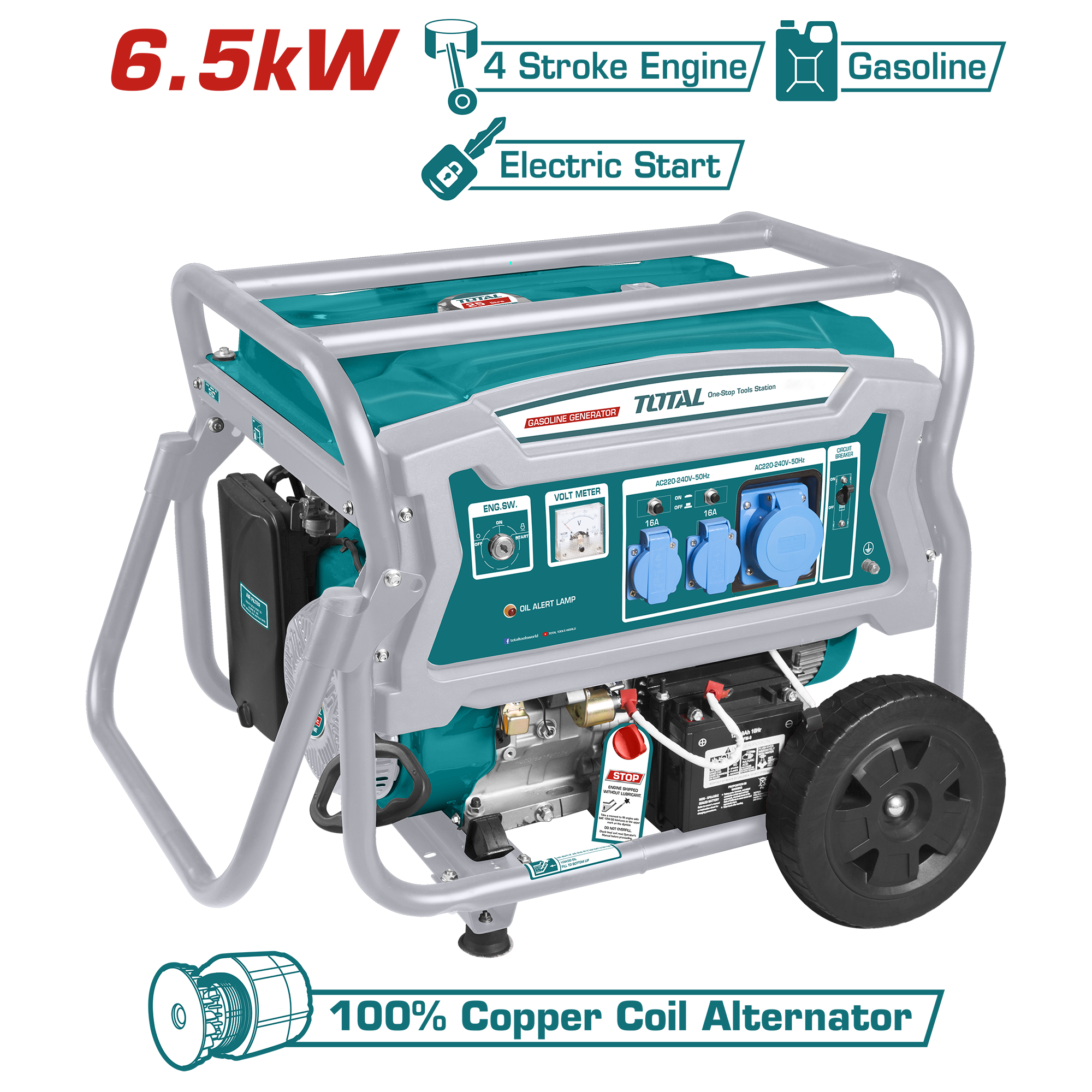 GASOLINE GENERATOR 6.5 KW