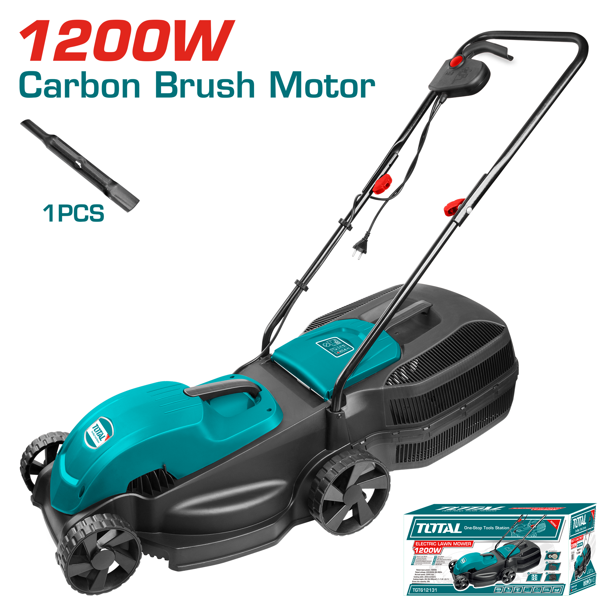 ELECTRIC LAWN MOWER 1200 WATT