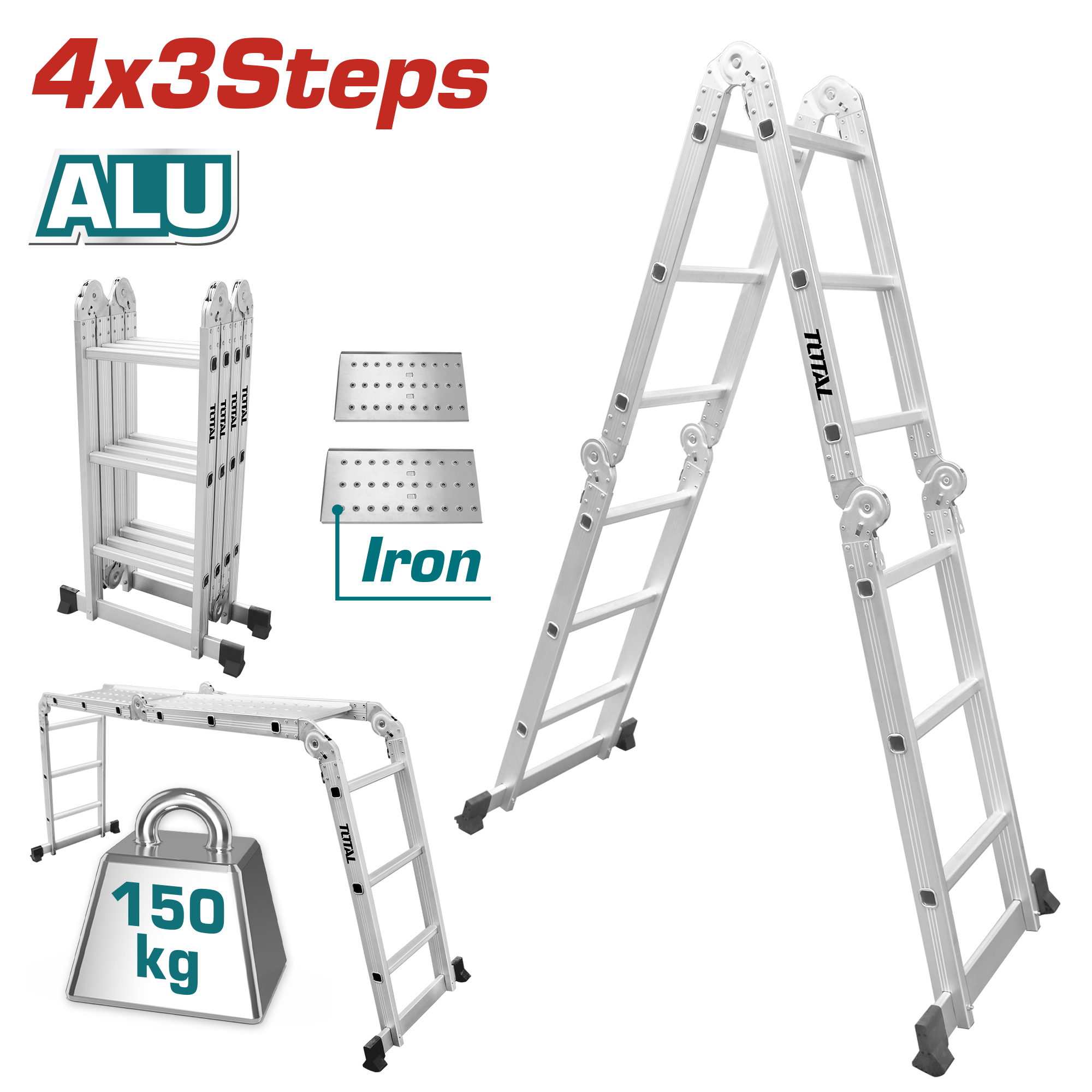 MULTI PURPOSE ALUMINIUM LADDER 3×4