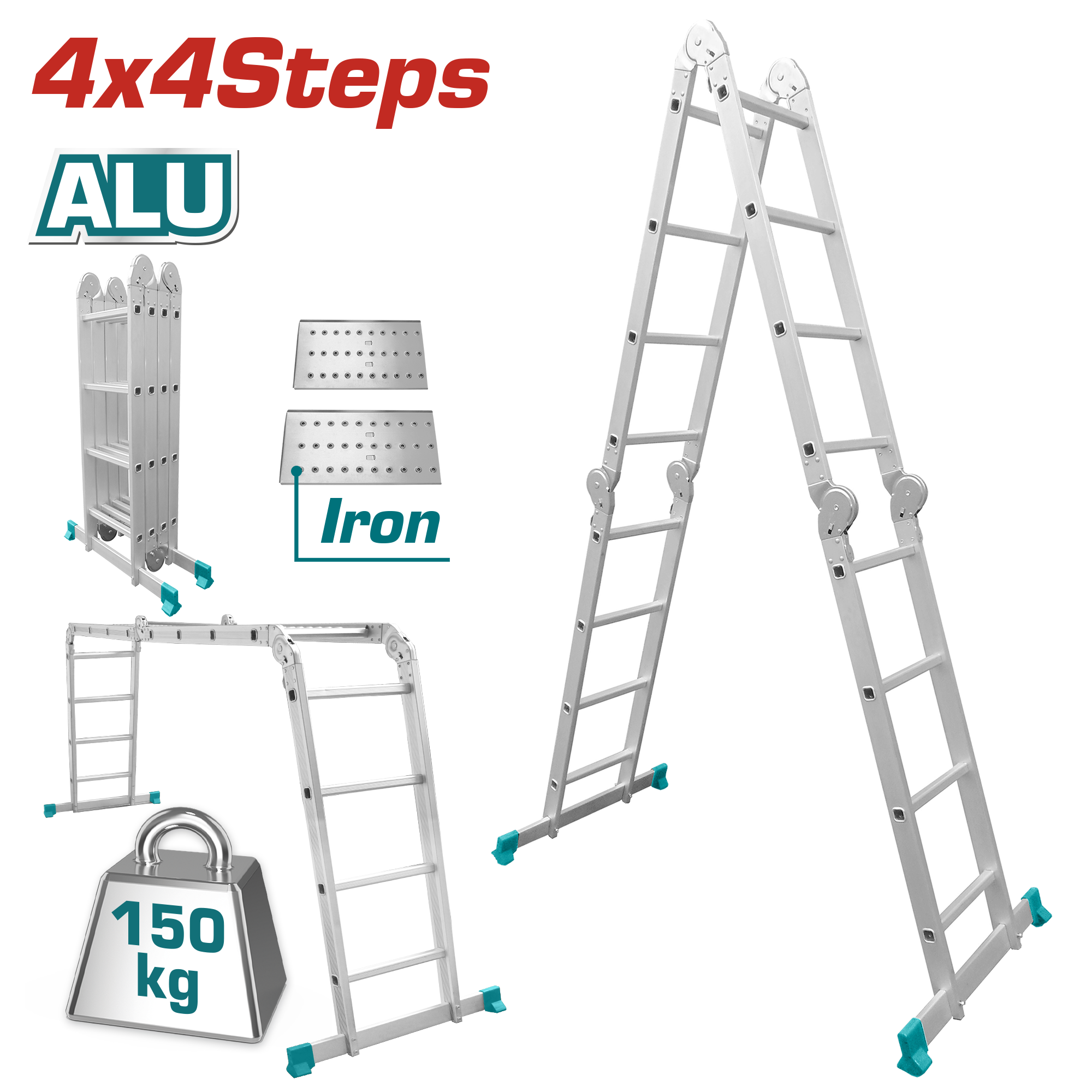 MULTI PURPOSE ALIMINIUM LADDER 4×4