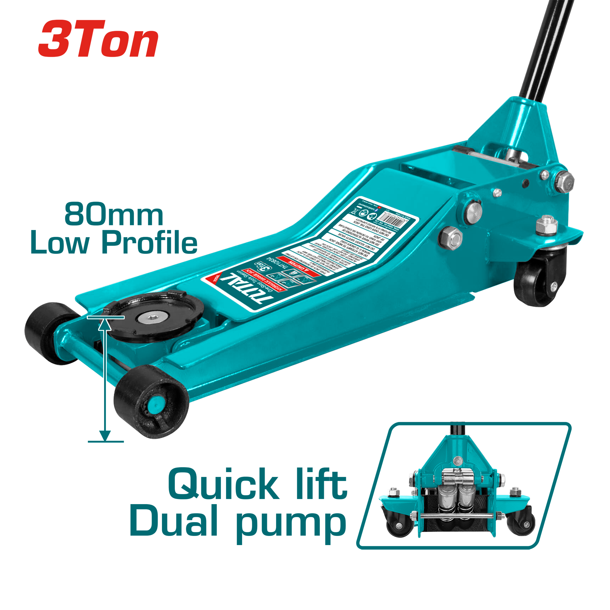 HYDRAULIC GARAGE JACK LOW PROFILE