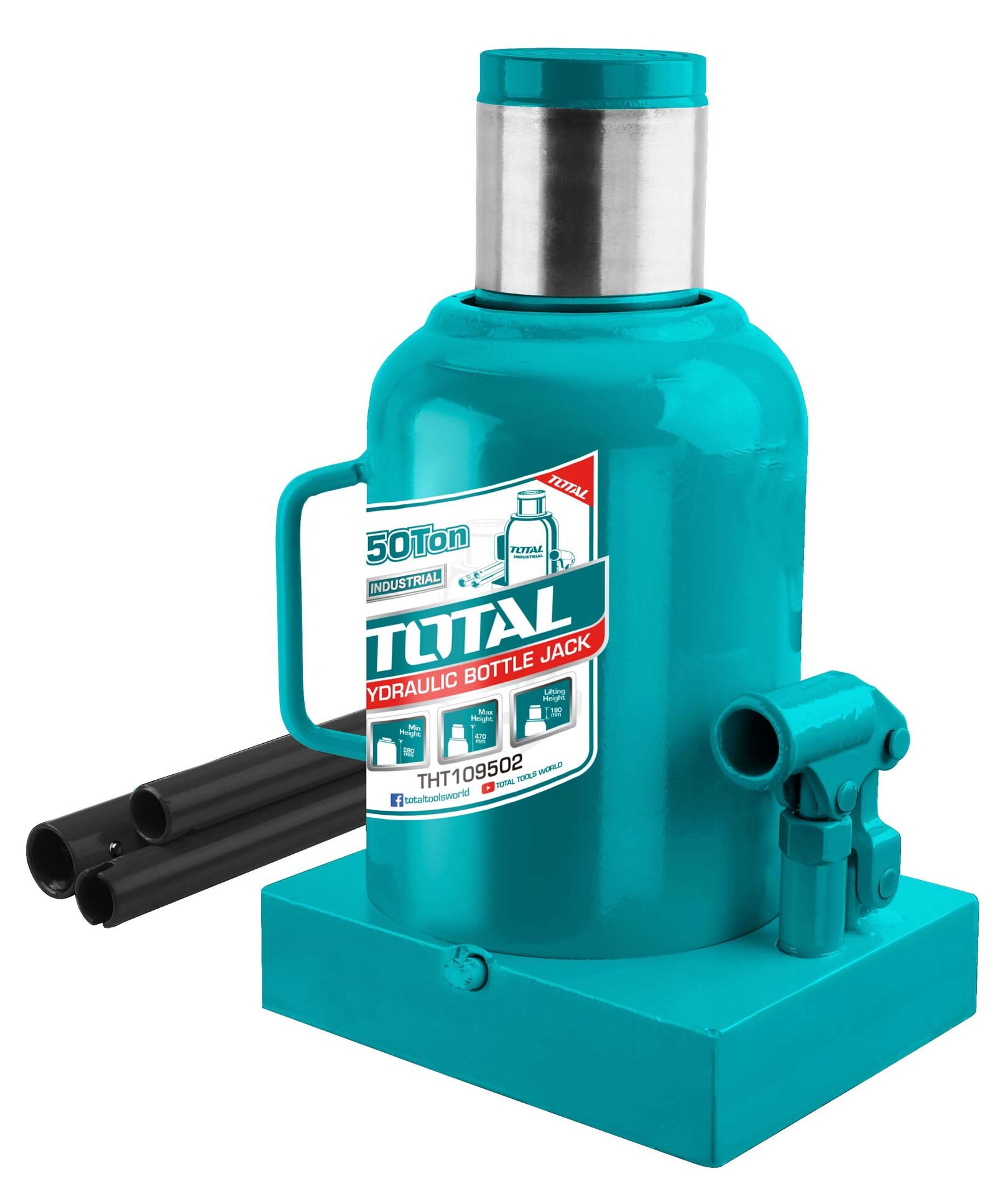 HYDRAULIC BOTTLE JACK 50 TON