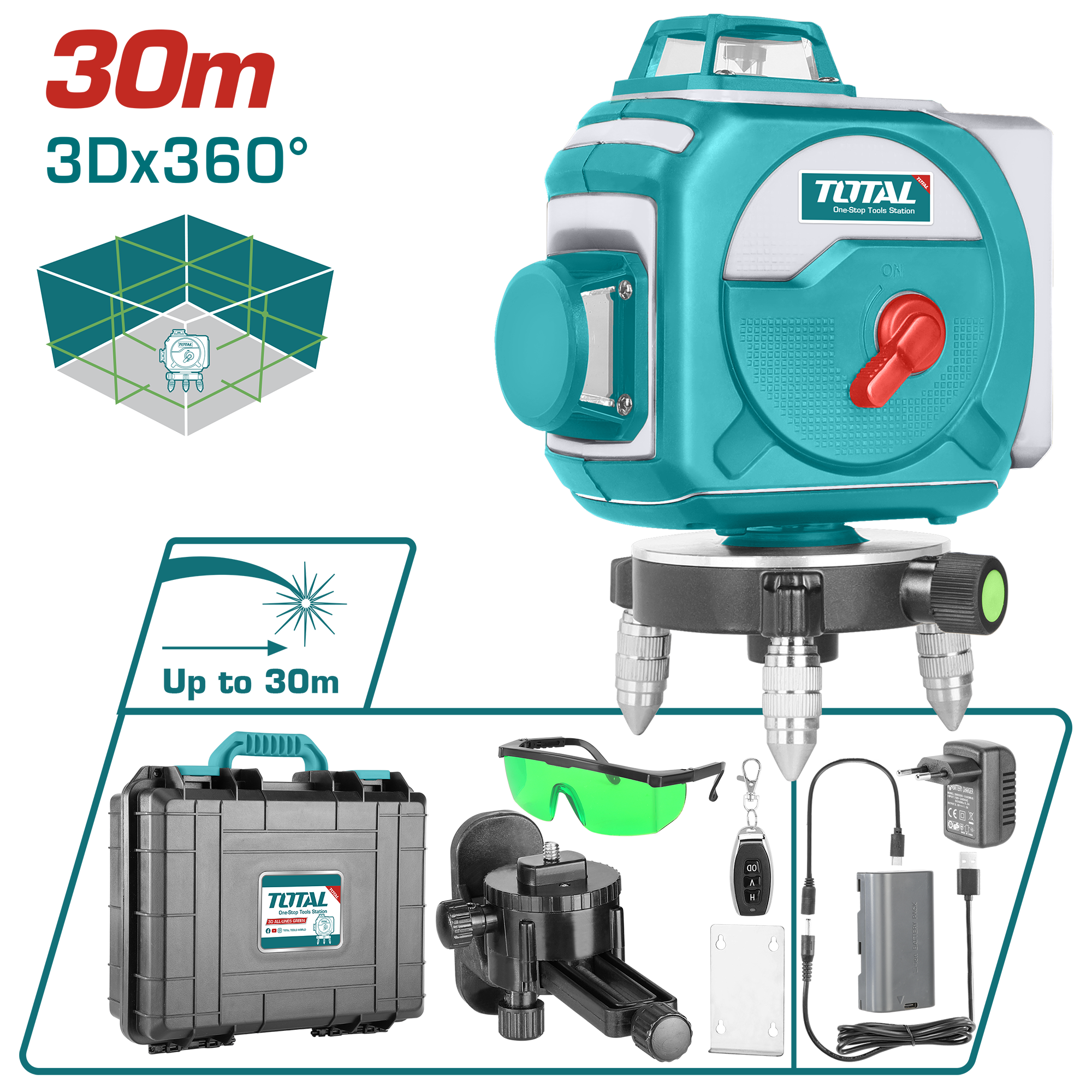 LASER LEVEL 3 LINE 360 DEGREE