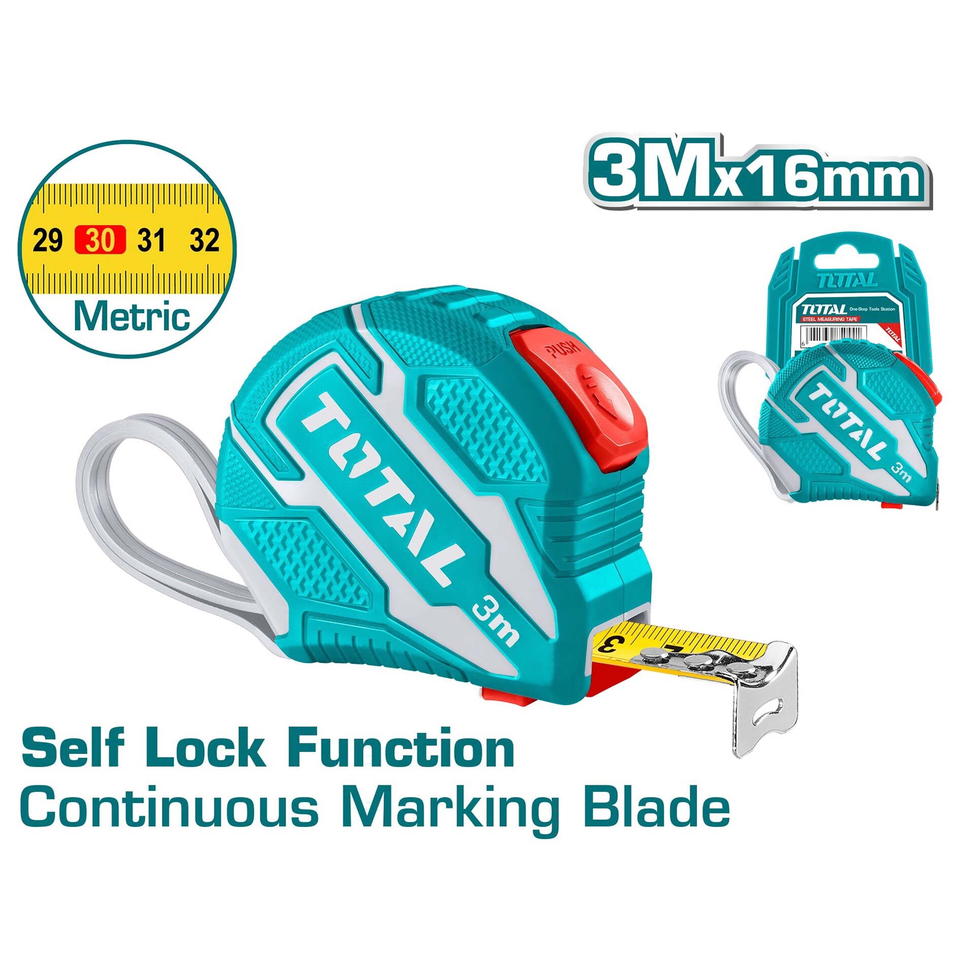 STEEL MEASURING TAPE 3M SELF LOCK