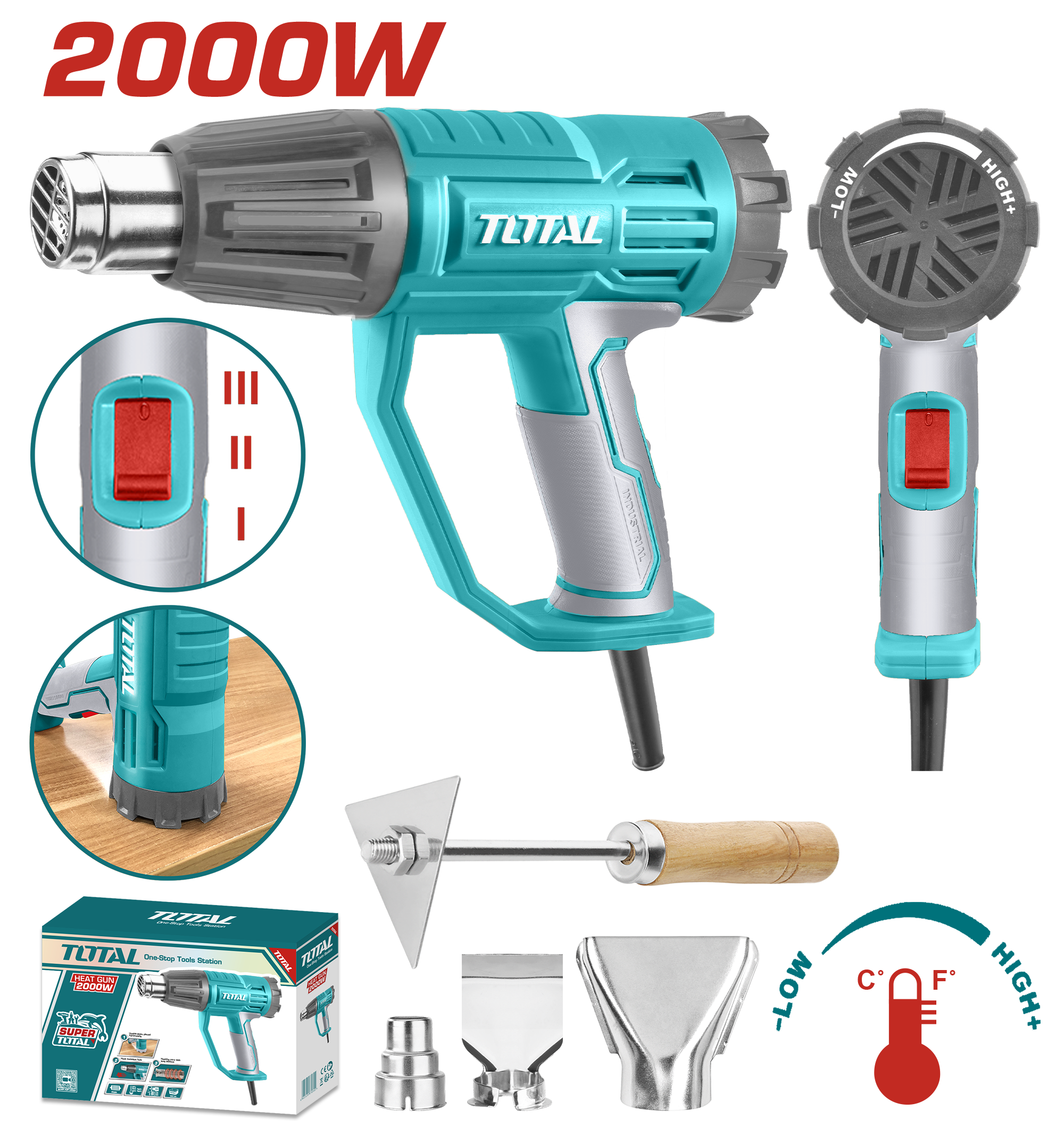 HEAT GUN 2000 WATT HEAVY DUTY