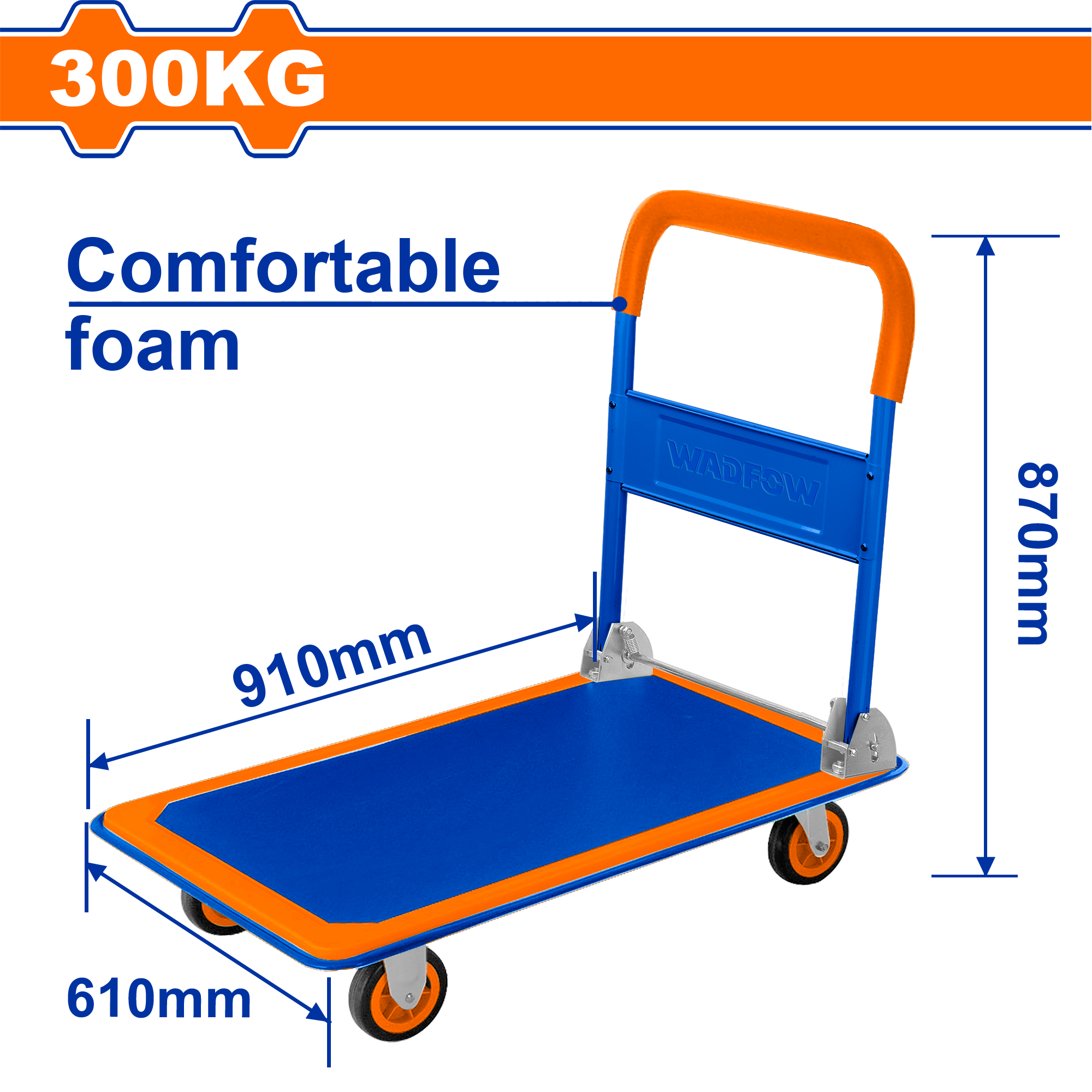 FOLDABLE PALTFORM HAND TRUCK 300 KG