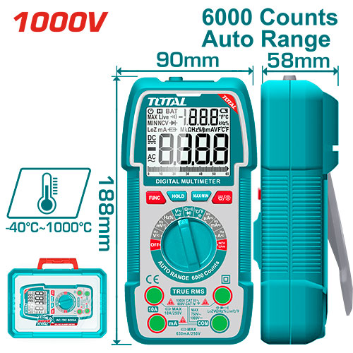 DIGITAL MULTIMETER 1000 V AUTO RANGE