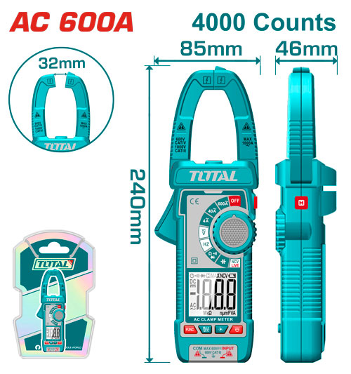 DIGITAL CLAMP METER 600 AMP