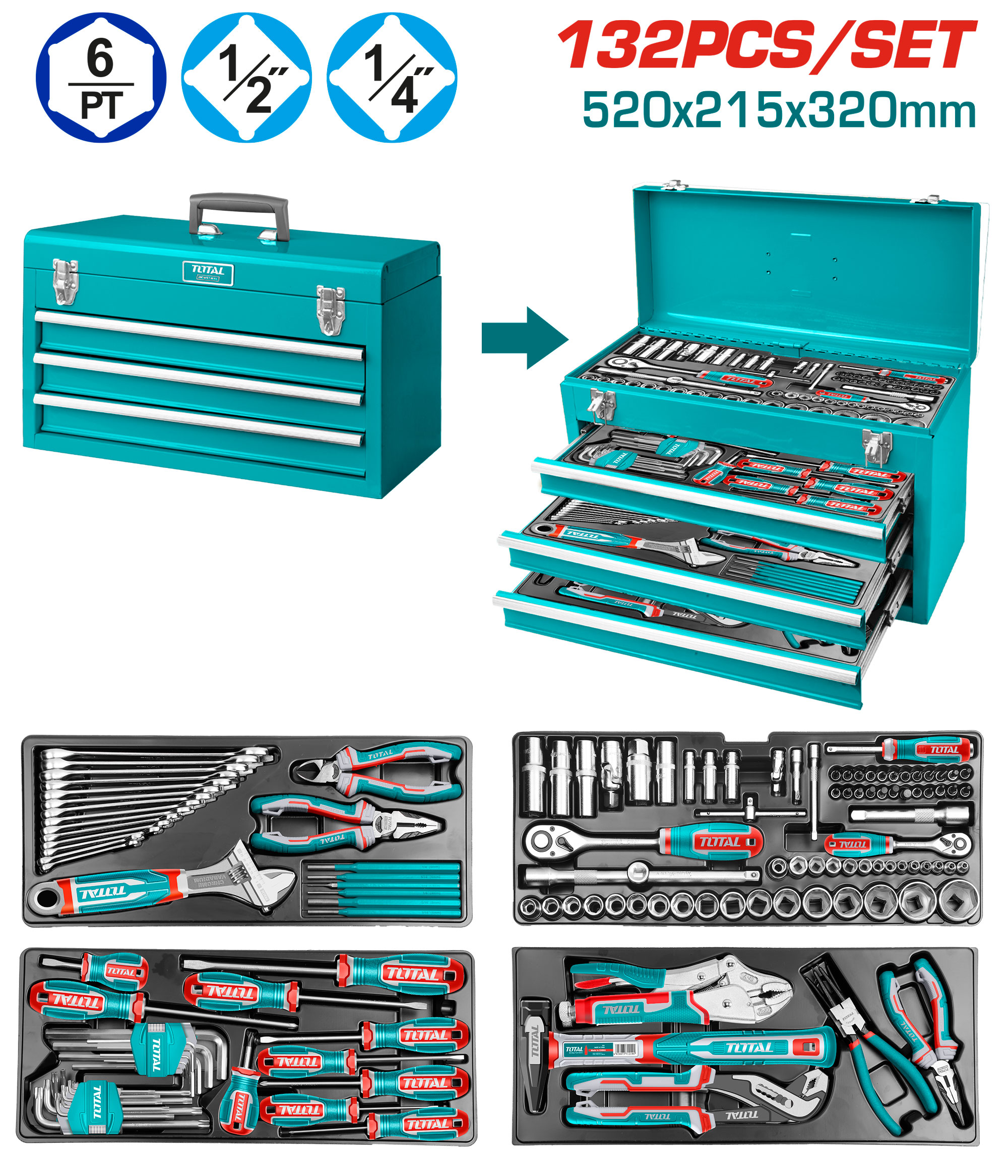 TOOLS SET 132 PCS