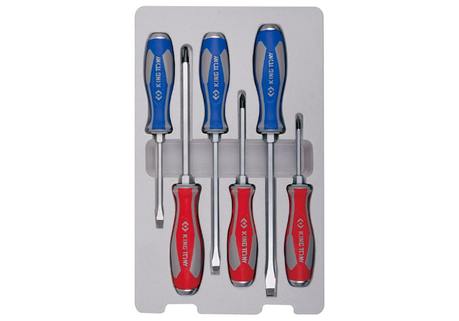 GO THROUGH SCREWDRIVER SET 6 PCS