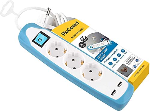 POWER STRIP 3 OUTLETS AND 2 USB WHITE