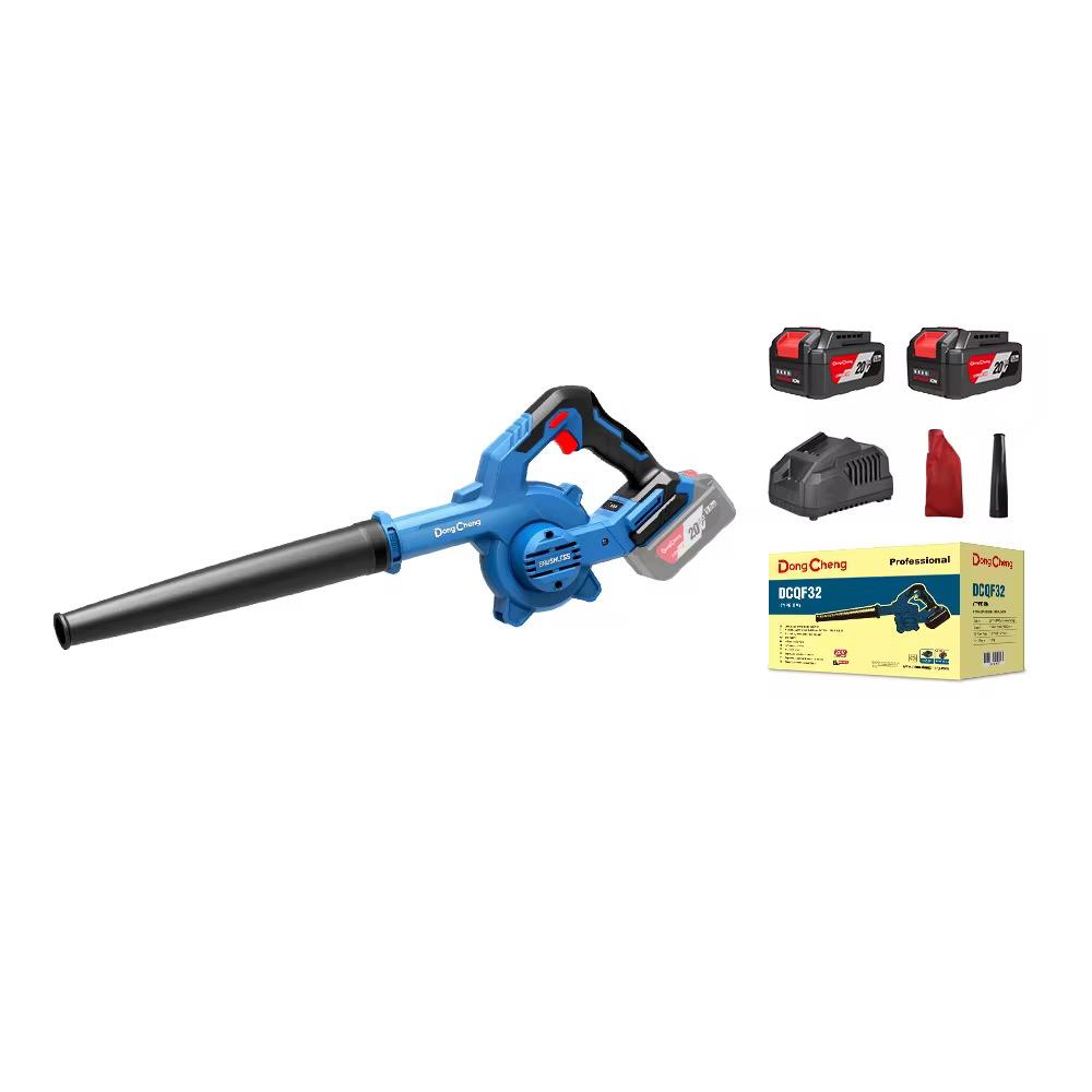 CORDLESS BRUSHLESS BLOWER 20 VOLT WITH 2 BATTERIES 4 AMP AND CHARGER