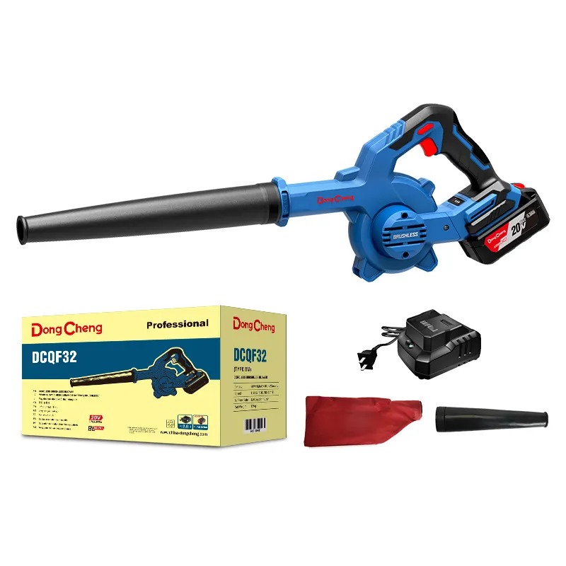 CORDLESS BRUSHLESS BLOWER 20 VOLT WITH ONE BATTERY 4 AMP AND CHARGER