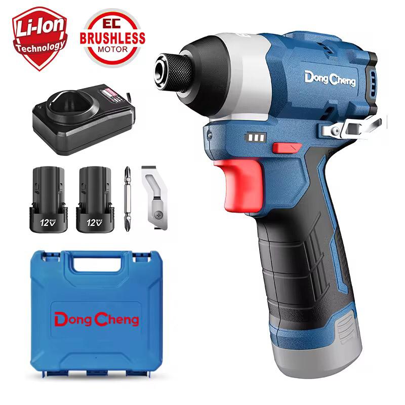 CORDLESS BRUSHLESS IMPACT DRIVER 12 VOLT WITH 2 BATTERIES AND CHARGER