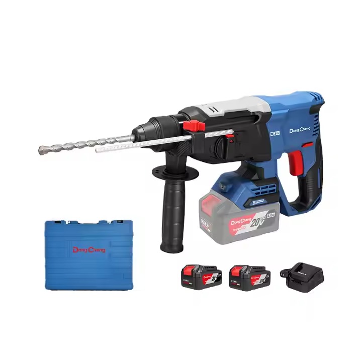 CORDLESS BRUSHLESS ROTARY HAMMER 26 ML 20 VOLT WITH 2 BATTERIES 4 AMP AND CHARGER