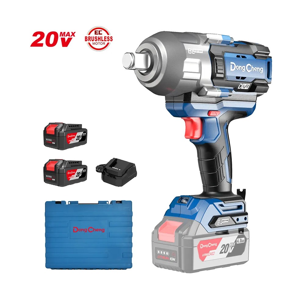 CORDLESS BRUSHLESS IMPACT WRENCH 3/4 INCH 1288 NM WITH 2 BATTERIES 5 AMP ANG CHARGER