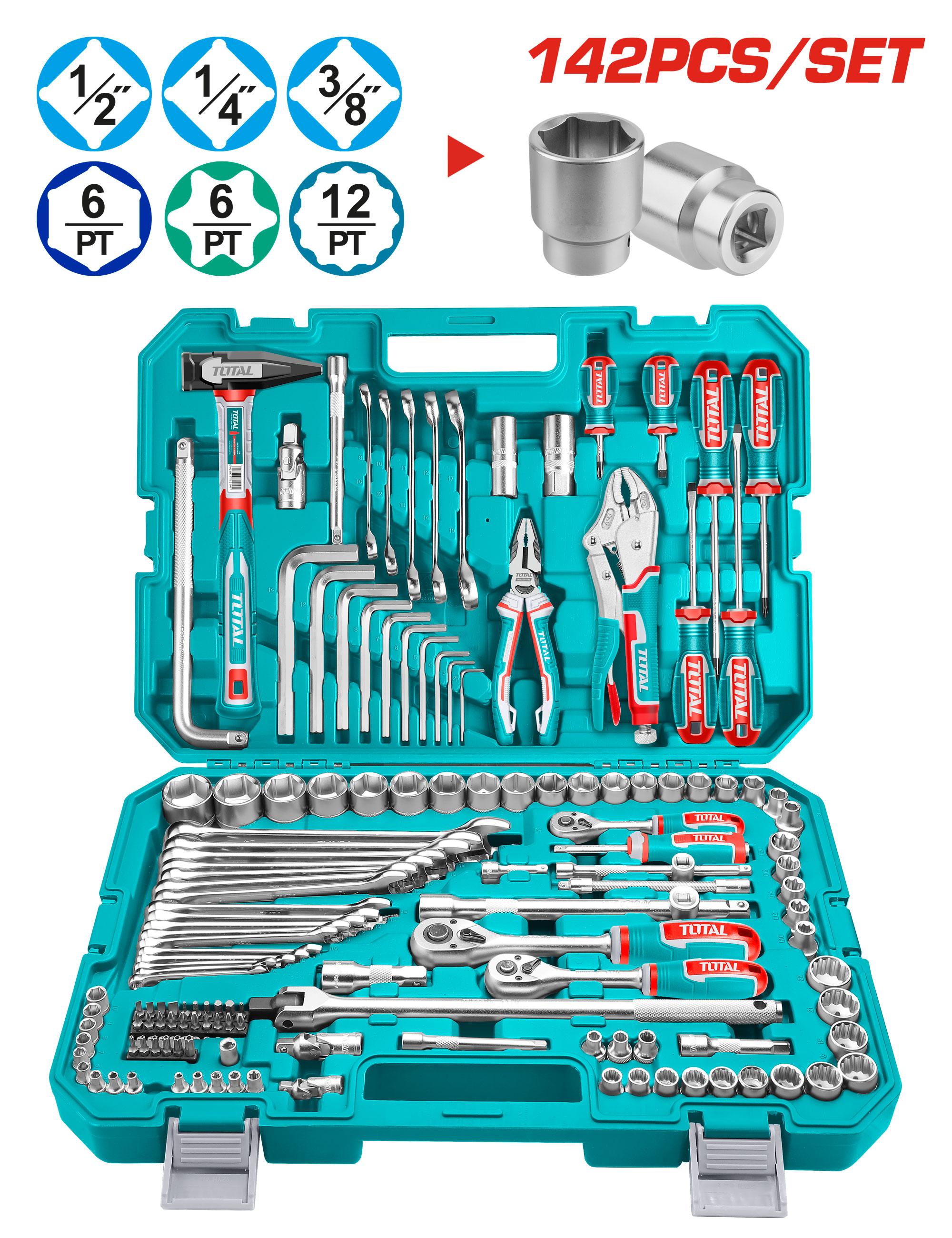 TOOLS SET 142 PCS