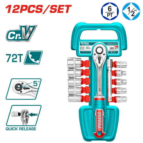 SOCKET SET 1/2 INCH 12 PCS