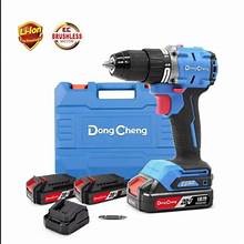 CORDLESS BRUSHLESS DRILL 20 VOLT 60 NM WITH 2 BATTERIES AND CHARGER