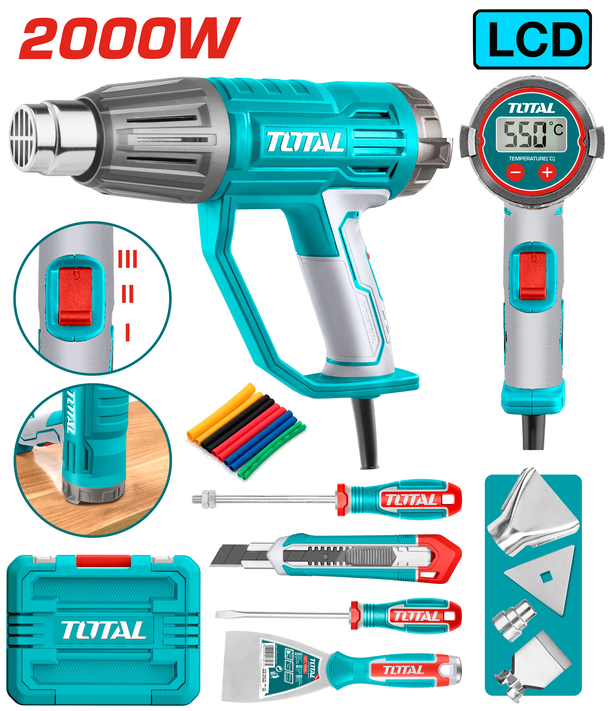 HEAT GUN 2000 WATT DIGITAL