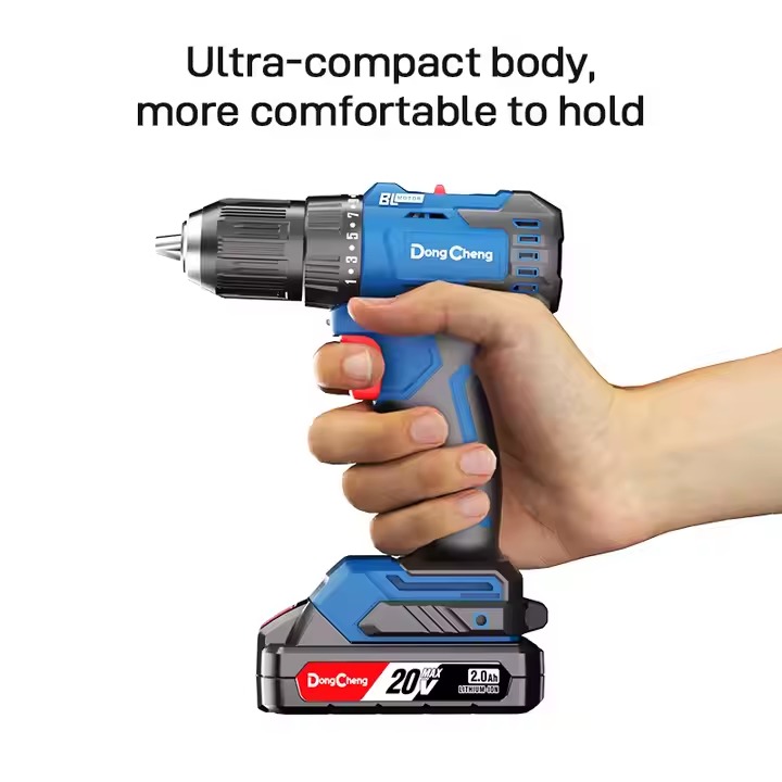 CORDLESS BRUSHLESS IMPACT DRILL 20 VOLT 50 NM WITH ONE BATTERY AND CHARGER