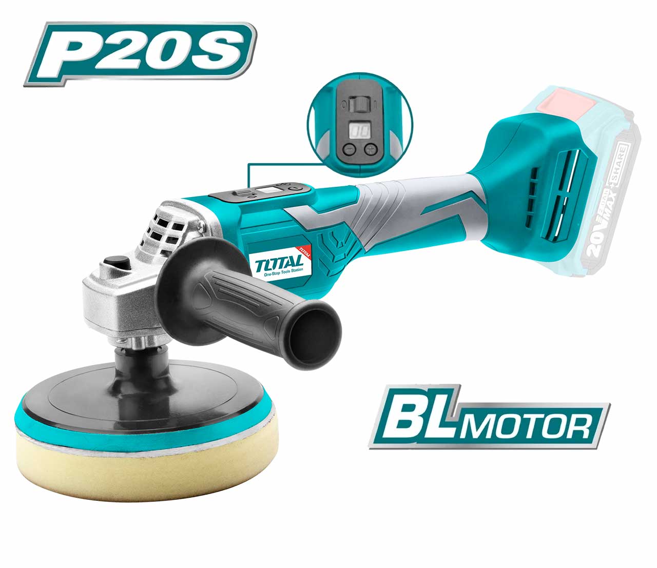 BATTERY ANGLE POLISHER 20 VOLT