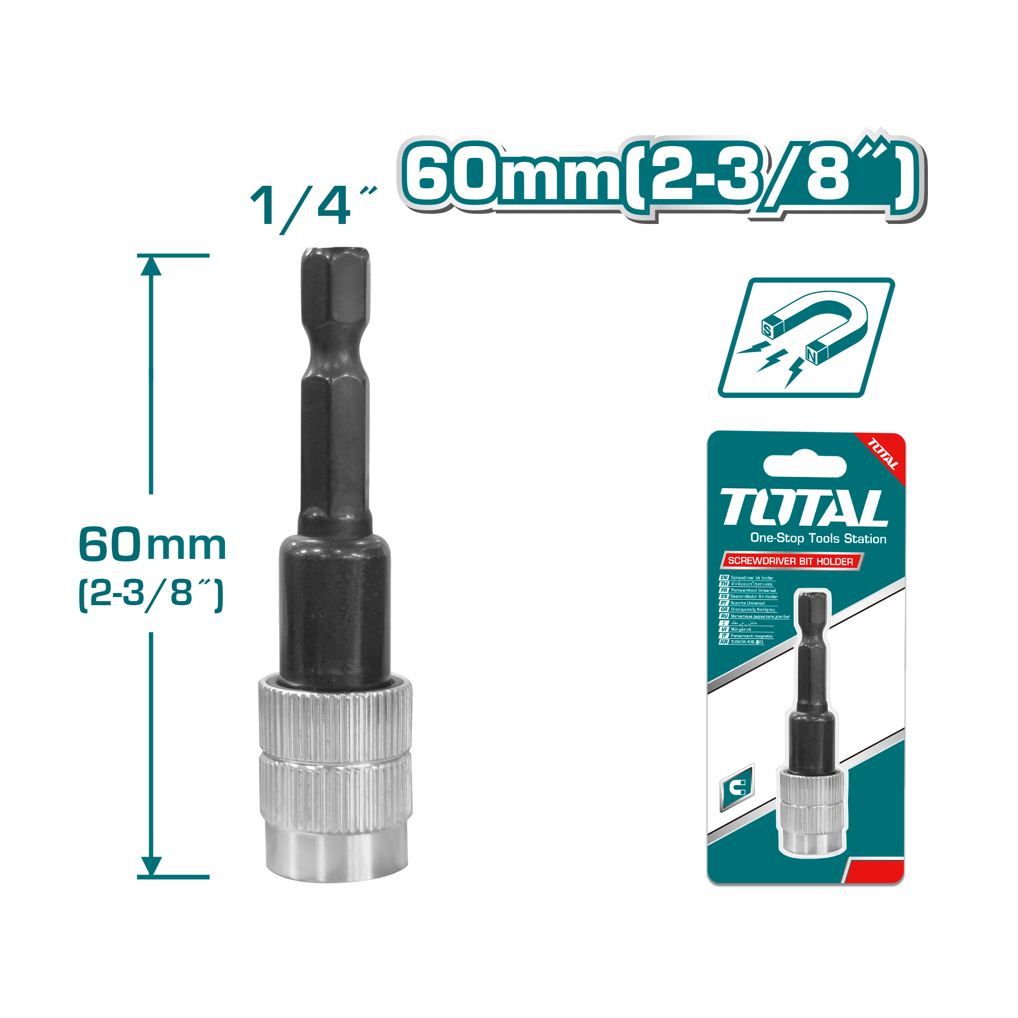 SCREWDRIVER BIT HOLDER WITH RELEASE