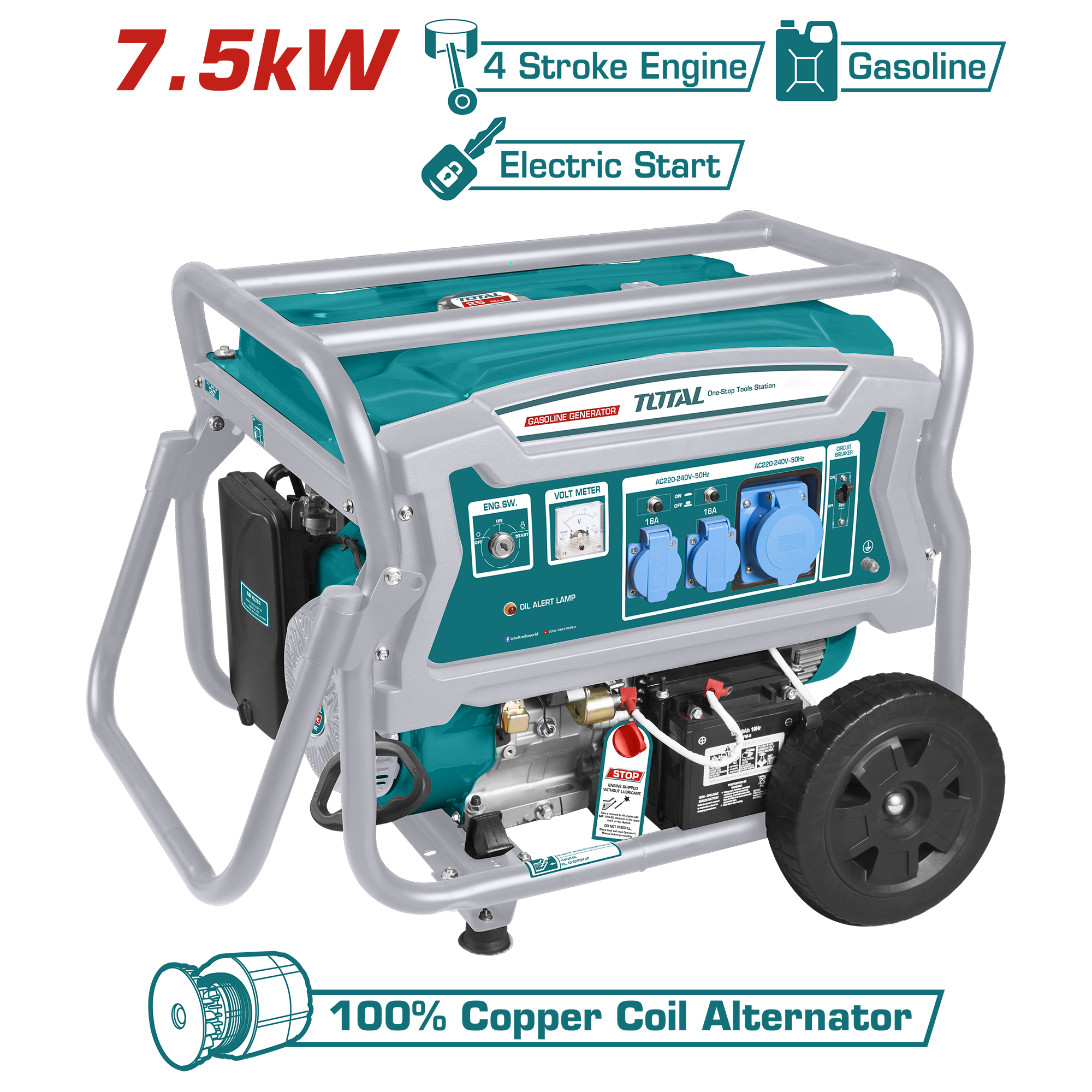 GASOLINE GENERATOR 7.5 KW