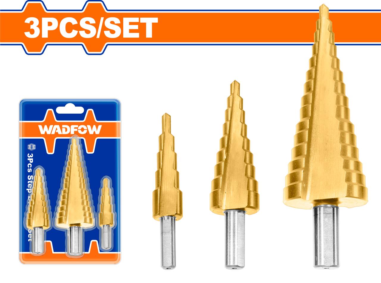 STEP DRILL BIT SET 3 PCS