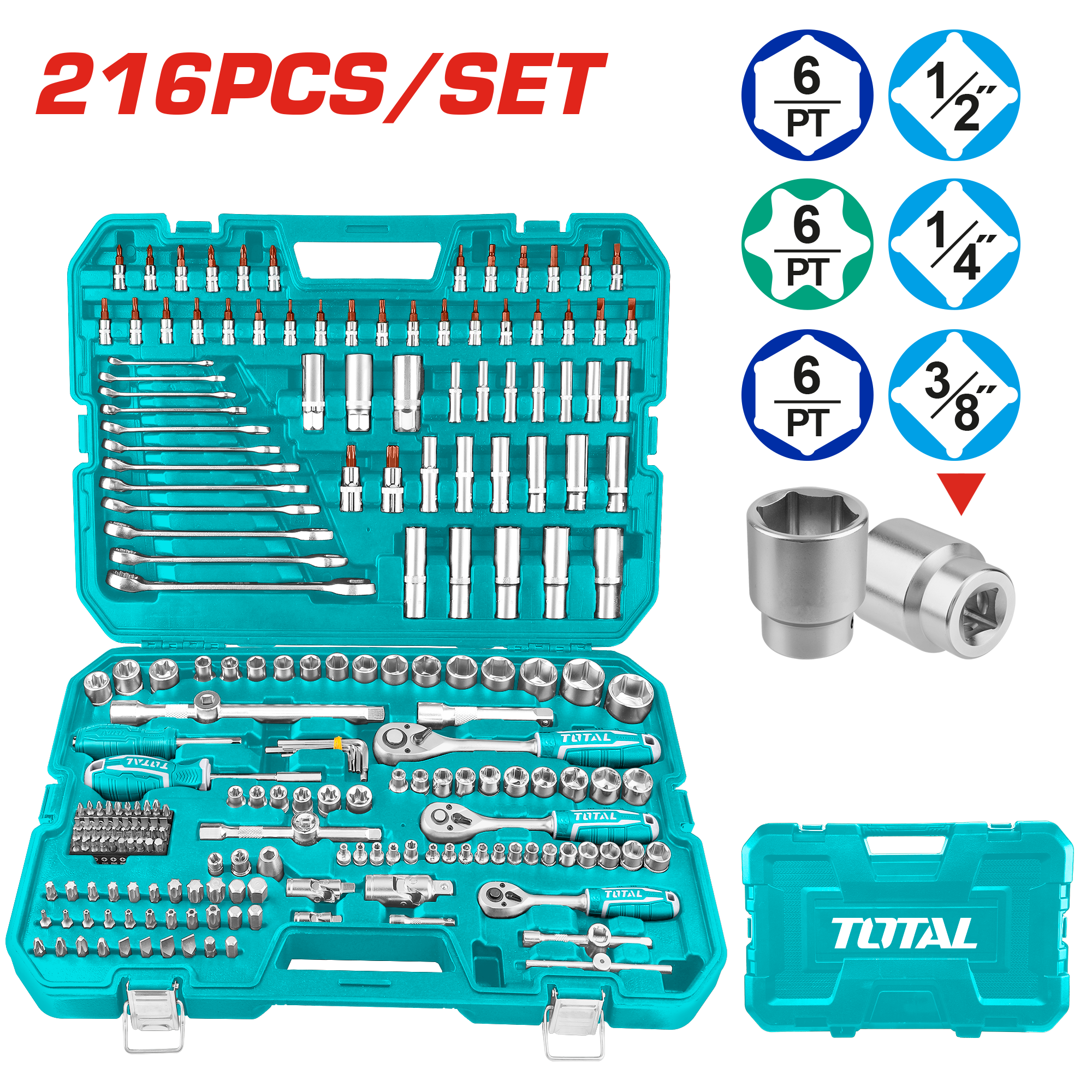 TOOLS SET 216 PCS