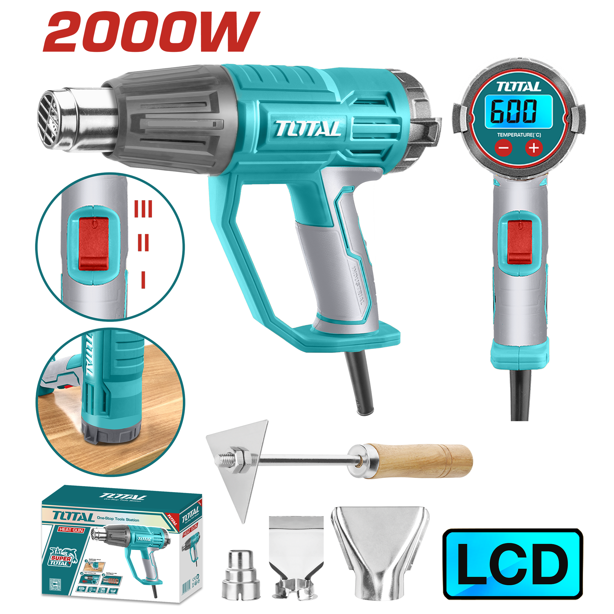 HEAT GUN 2000 WATT DIGITAL