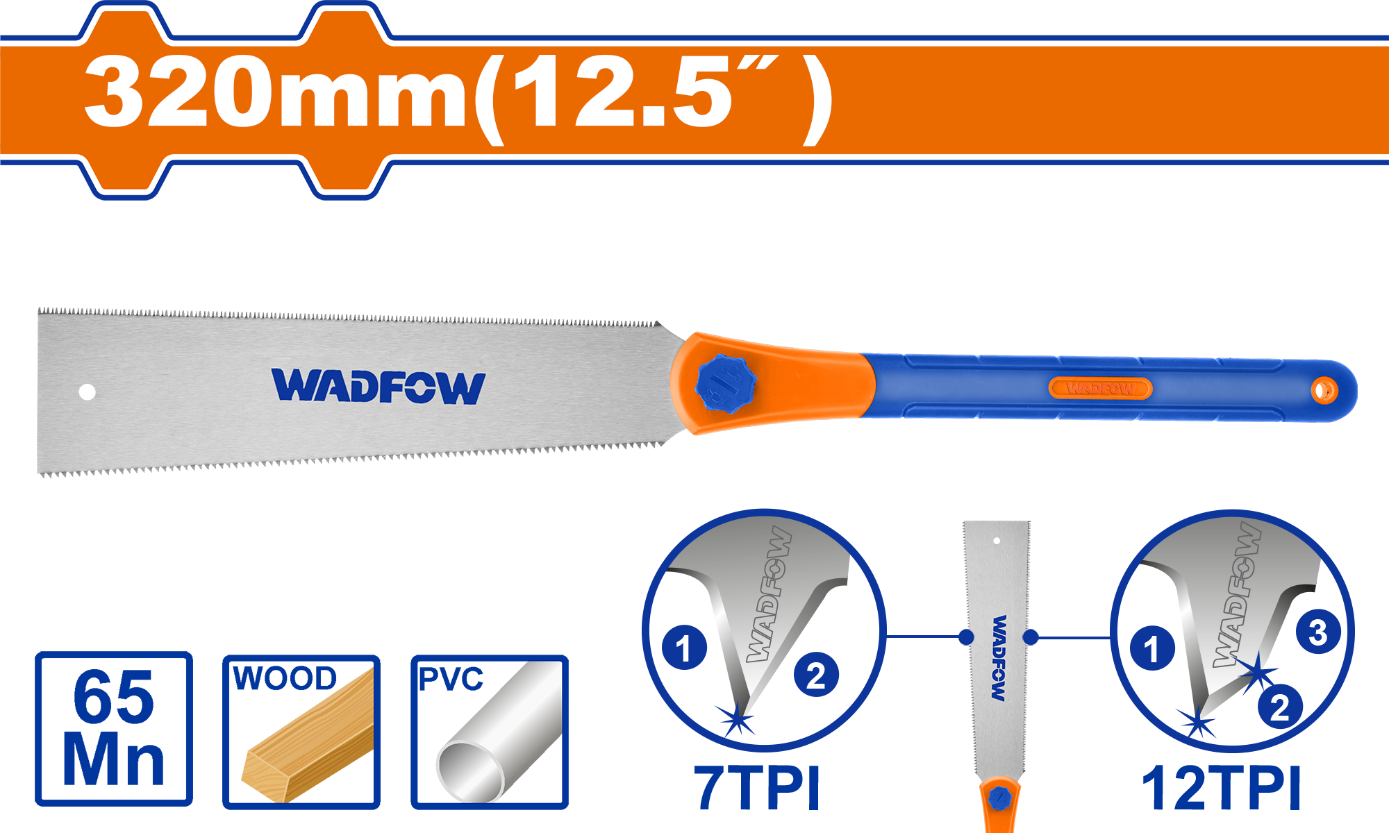 DOUBLE EDGE PULL SAW