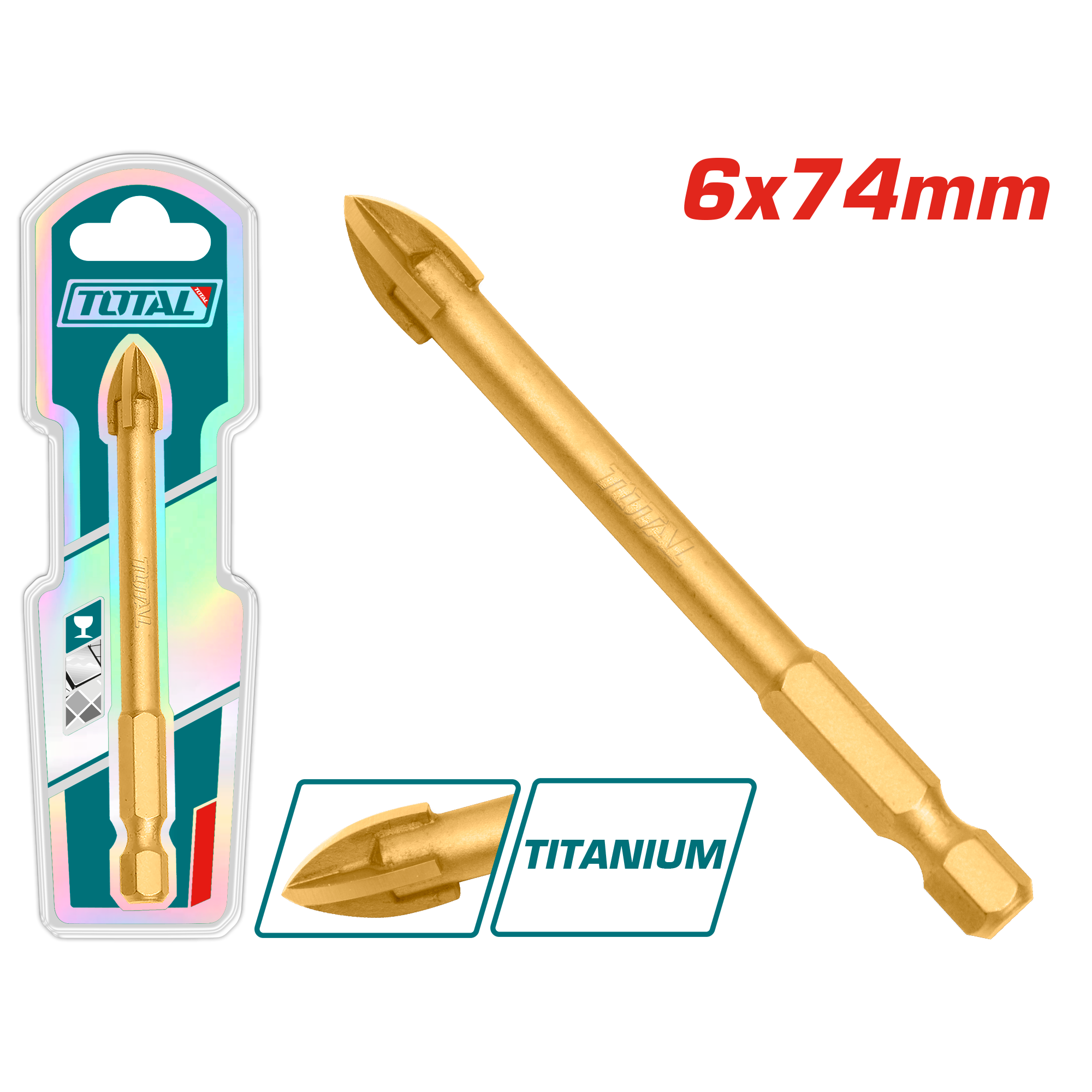 TILE AND GLASS DRILL BIT 6 MM