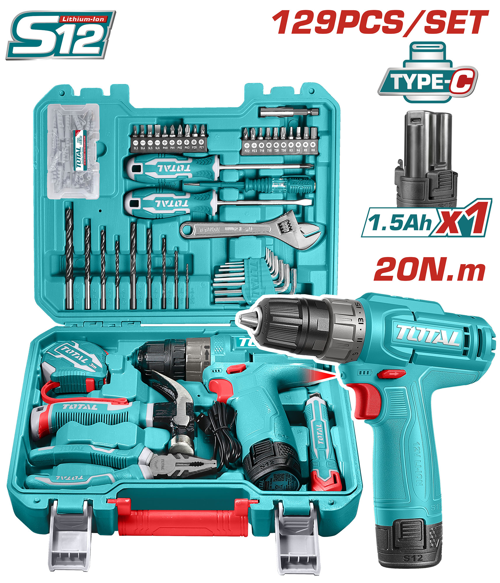 TOOLS SET 129 PCS