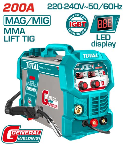 INVERTER MAG/MIG/MMA/TIG LIFT WELDING MACHINE 200A