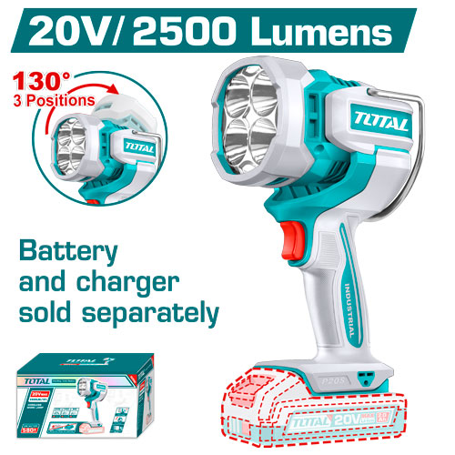 CORDLESS WORK LAMP 20V WITHOUT BATTERY AND CHARGER