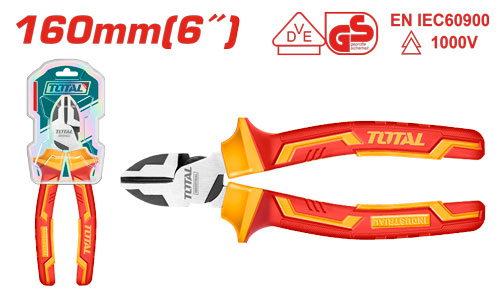 INSULATED HIGH LEVERAGE DIAGONAL CUTTING PLIERS 6 INCH 1000V