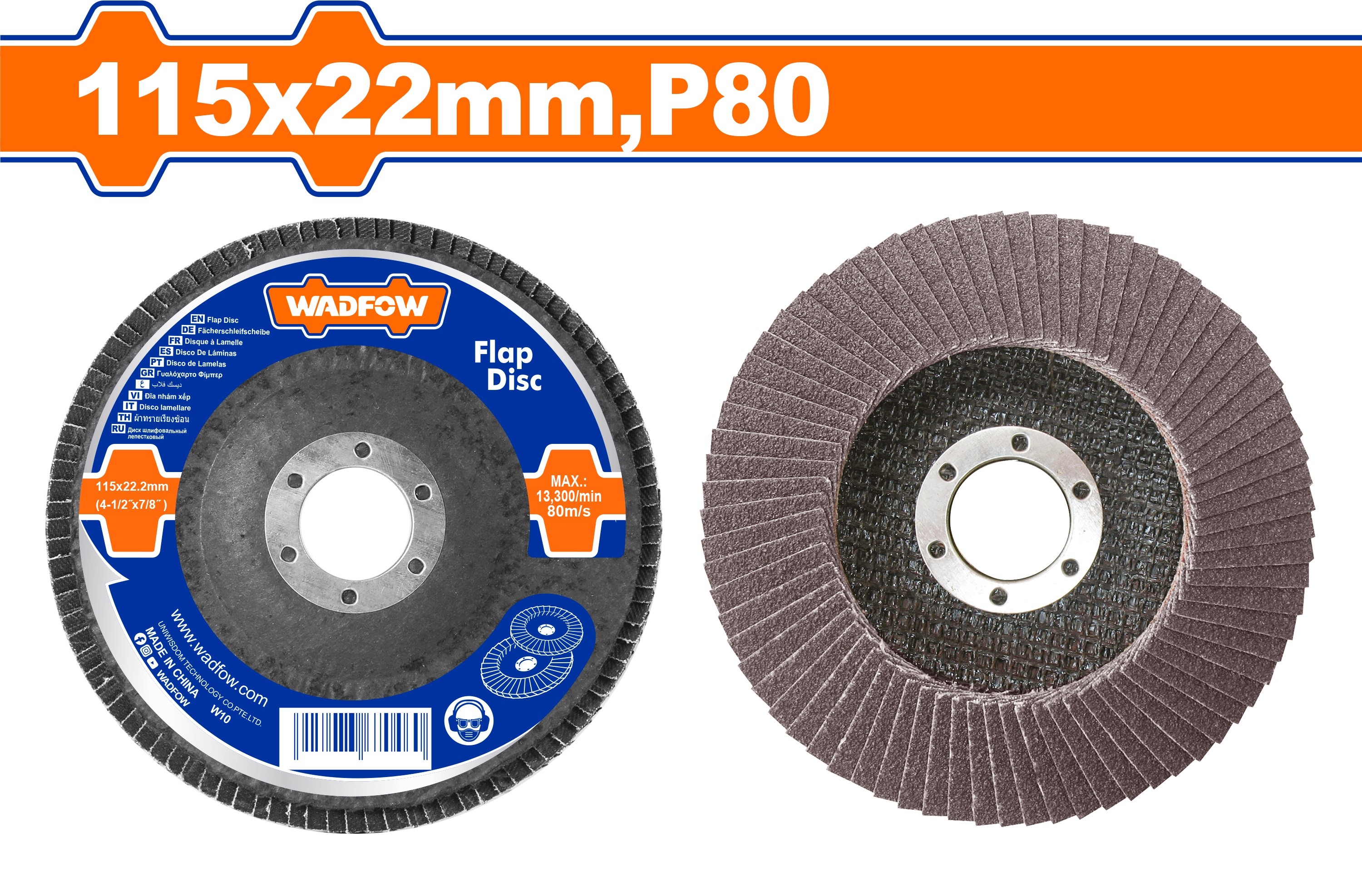 FLAP DISC 4.5 INCH P80