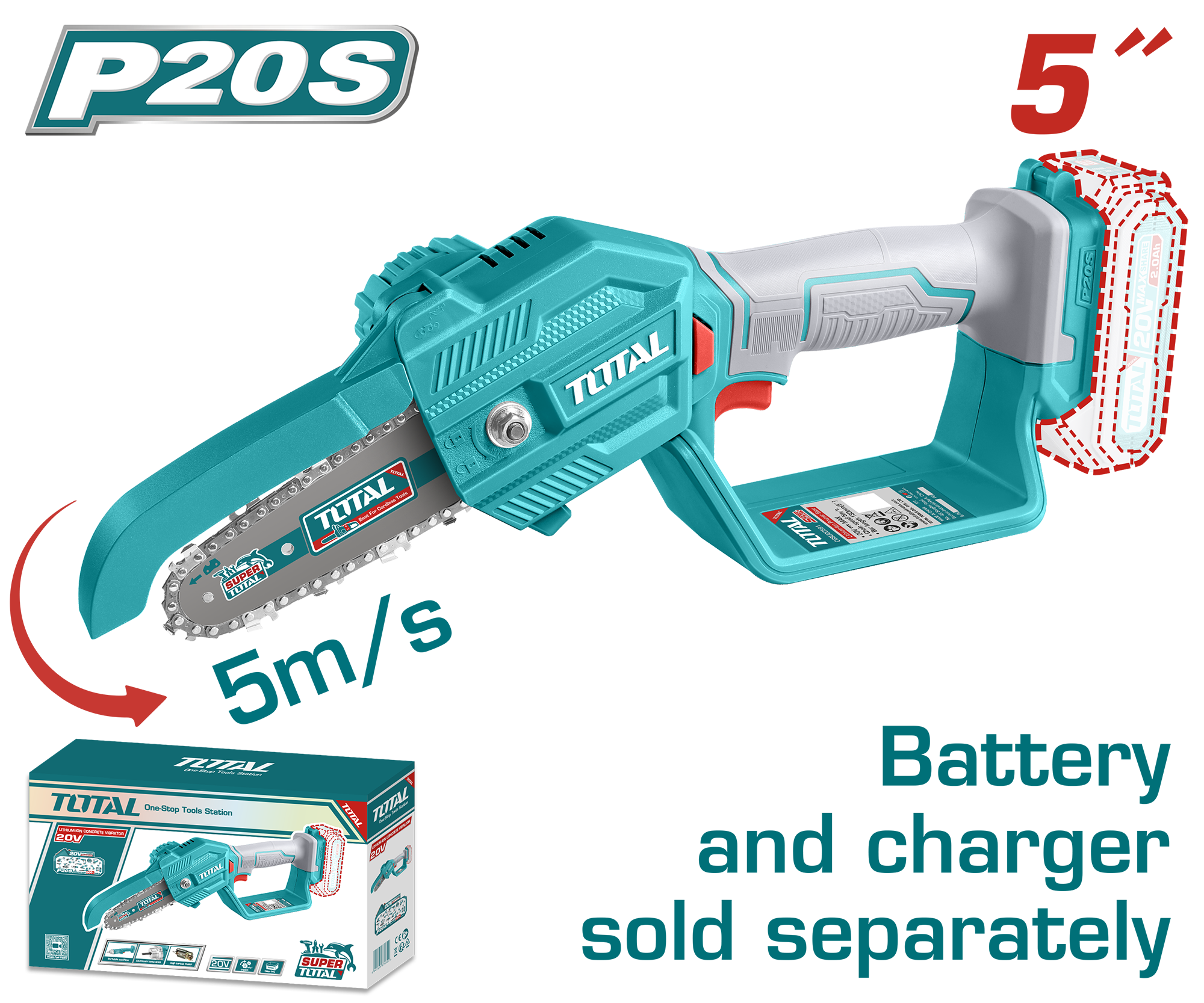 CORDLESS PRUNER SAW 20 VOLT