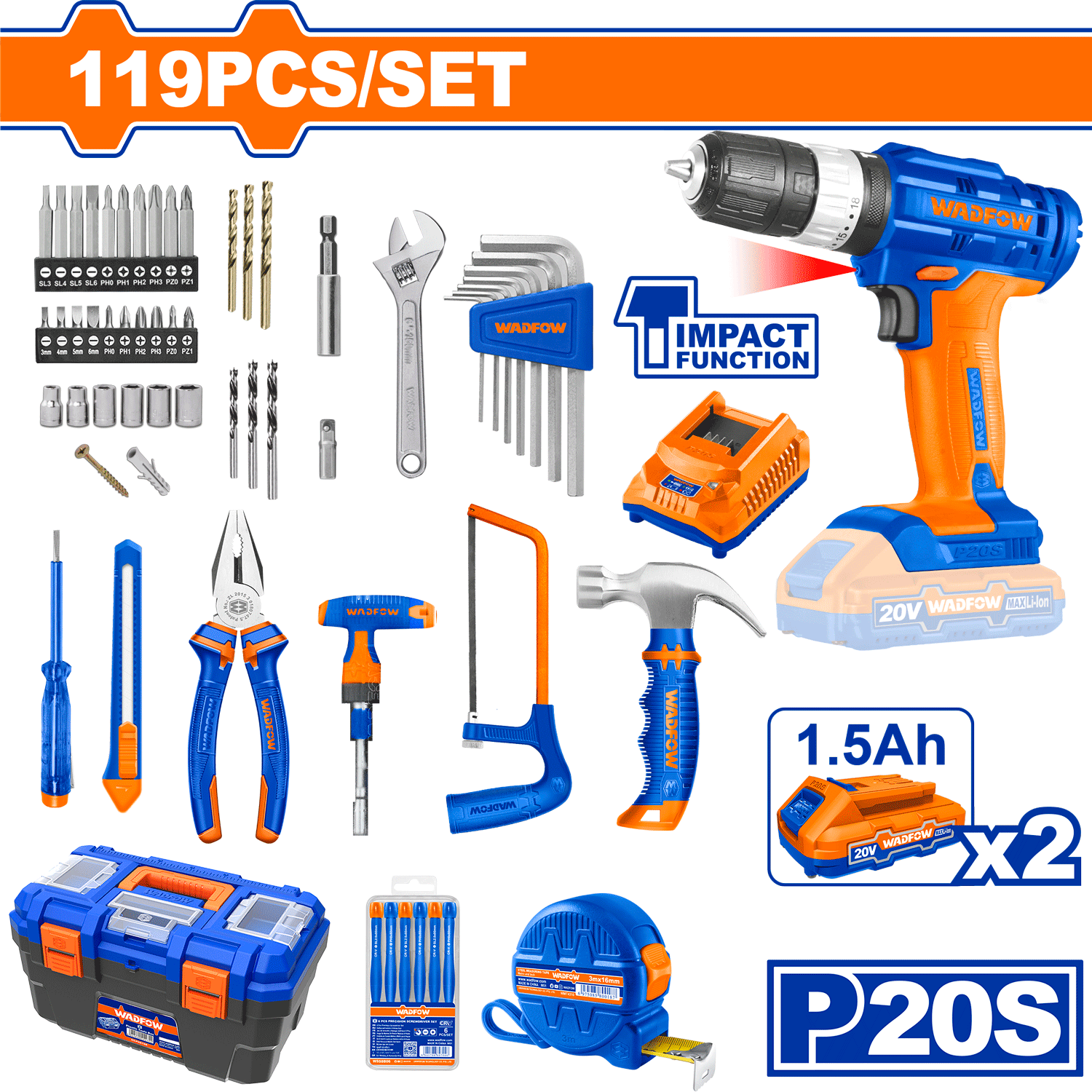 TOOLS SET 119 PCS