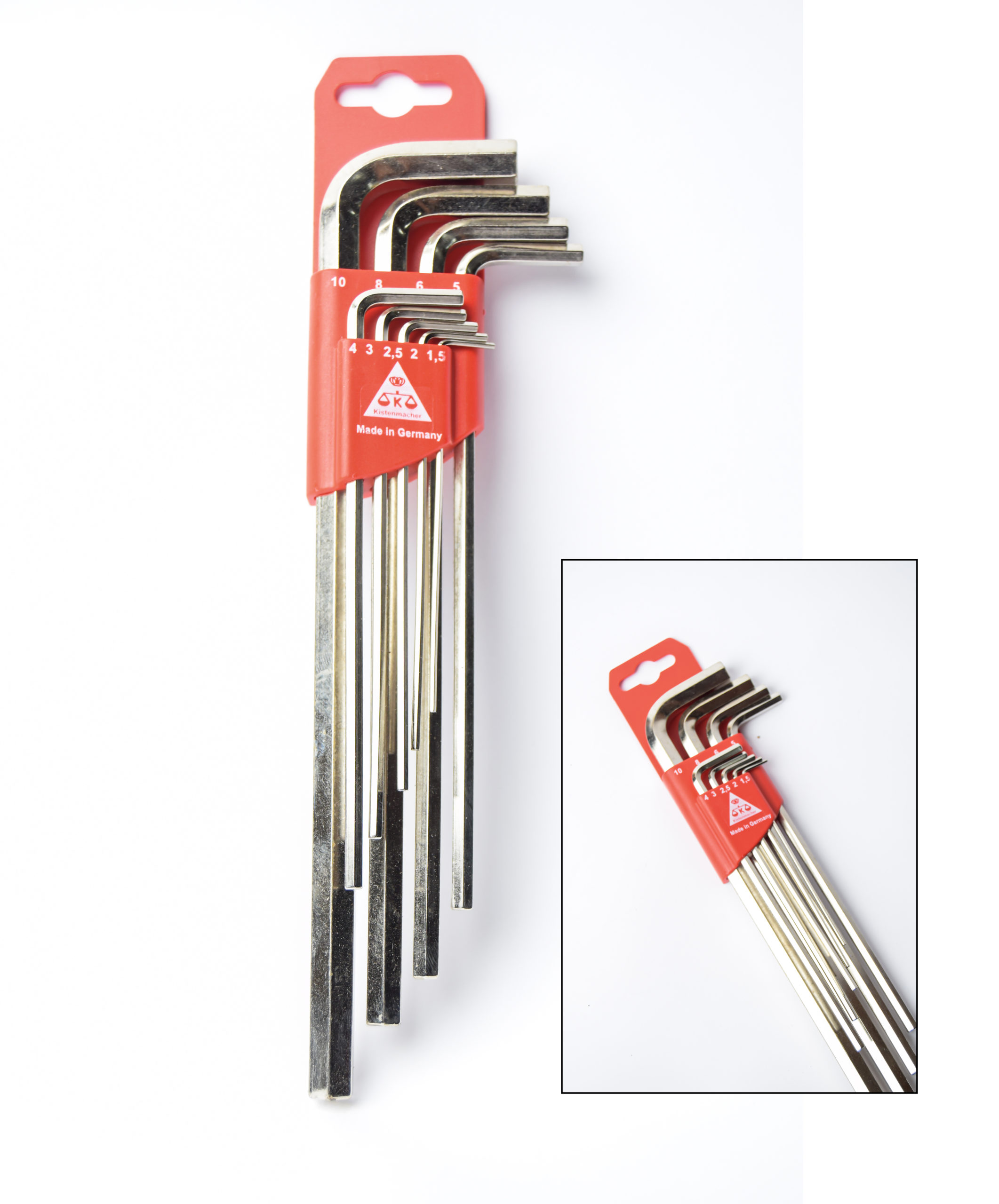 ALLEN KEY SET LONG SIZE FROM 1.5-10 ML