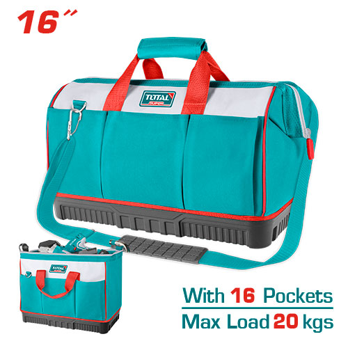 TOOLS BAG 16 INCH WITH Reinforced plastic base