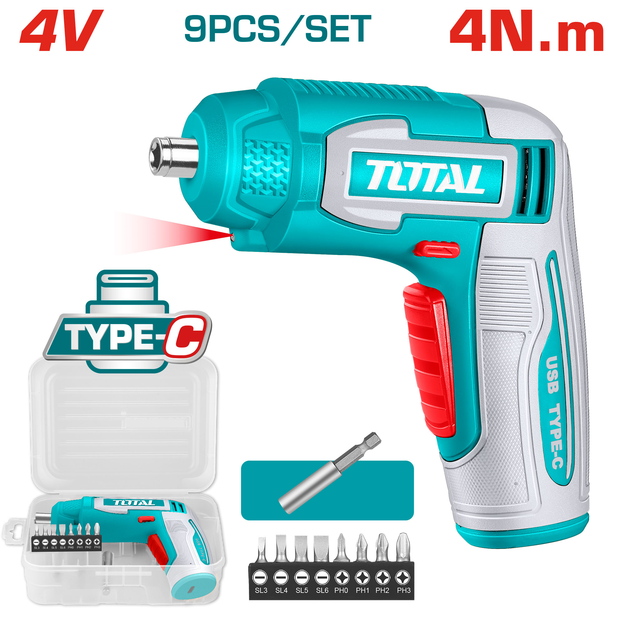 CORDLESS SCREWDRIVER 4 VOLT