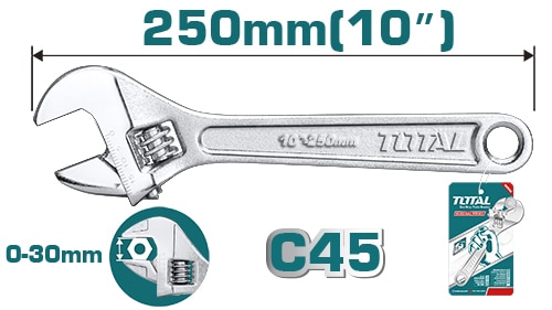 ADJUSTABLE WRENCH 10 INCH