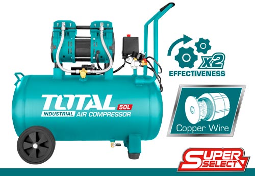 AIR COMPRESSOR SILENT AND OIL FREE 50 LIT 1 HEAD 1.6 HP