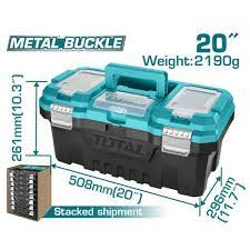 PLASTIC TOOL BOX 20 INCH WITH METAL LOCK